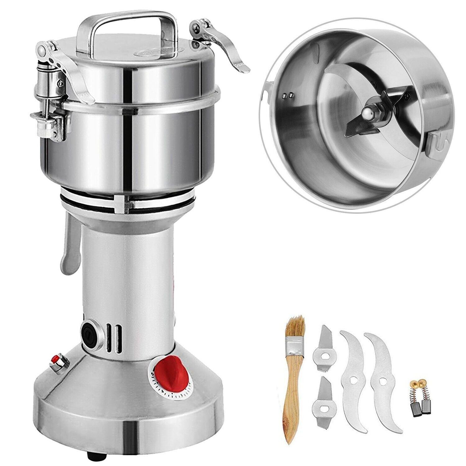 Elektrische Getreidemühle Gewürzmühle 28000 U/min Multifunktions-Kaffeemühle Edelstahl Ultrahochgeschwindigkeit