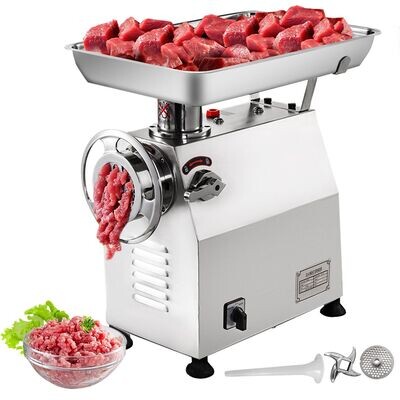 Fleischwolf Elektrisch Hackfleisch Maschine 350 kg /h Edelstahl Fleichwolf für Supermärkte Fleischerei Restaurant Fleischwolf Elektrisch Hackfleisch Maschine 350 kg /h Edelstahl Fleichwolf für Supermärkte Fleischerei Restaurant