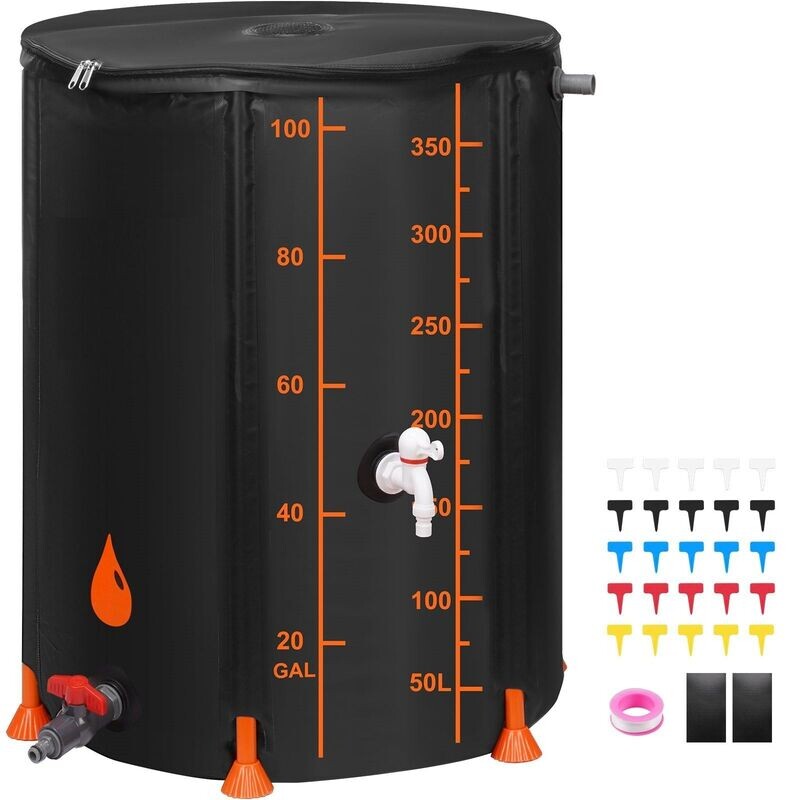 Regentonne Regentank 379 Liter Faltbar Regenfass Regenwassertonne Wassertank Regenwassertank Gartens Starter Set Regentonne Regentank 379 Liter Faltbar Regenfass Regenwassertonne Wassertank Regenwassertank Gartens Starter Set