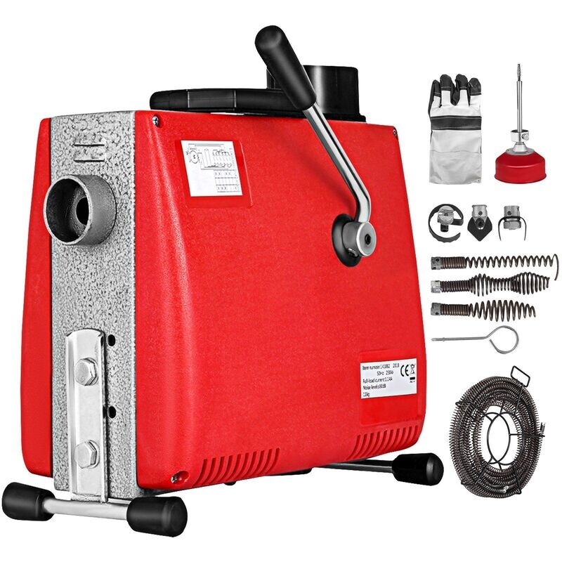 Handwerk Profi Rohrreinigungsmaschine Rohrreiniger StahlKabel Rohrreinigungsspirale Abflussreiniger Abflussreinigungsmaschine Reinigungswerkzeuge 15m Spindel Handwerk Profi Rohrreinigungsmaschine Rohrreiniger StahlKabel Rohrreinigungsspirale Abflussreiniger Abflussreinigungsmaschine Reinigungswerkzeuge 15m Spindel