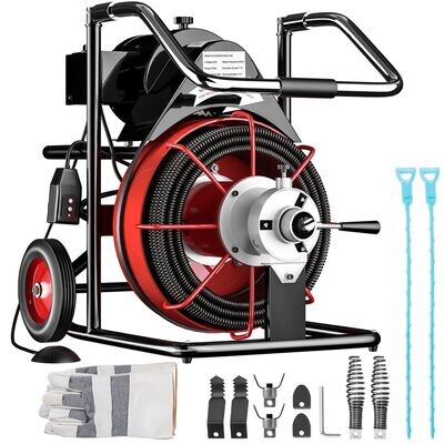 Handwerk Profi Rohrreinigungsmaschine Rohrreiniger StahlKabel Rohrreinigungsspirale Abflussreiniger Abflussreinigungsmaschine Reinigungswerkzeuge 15m Spindel Handwerk Profi Rohrreinigungsmaschine Rohrreiniger StahlKabel Rohrreinigungsspirale Abflussreiniger Abflussreinigungsmaschine Reinigungswerkzeuge 15m Spindel