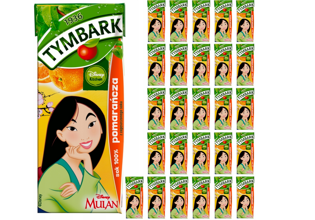 27 x Tymbark Saft 100 % Orange für Kinder 27x200ml