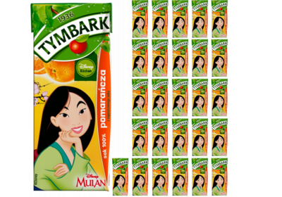 27 x Tymbark Saft 100 % Orange für Kinder 27x200ml 27 x Tymbark Saft 100 % Orange für Kinder 27x200ml