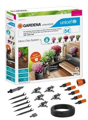 Bewässerung Gardena Start Set Pflanztöpfe Micro Drip System