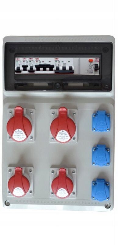 Elektro-Wandverteiler 3x 230 V 16A / 2 x 16A /  2 x 32A komplett Set Baustromverteiler GEBÄUDESCHALTANLAGE Schaltanlage