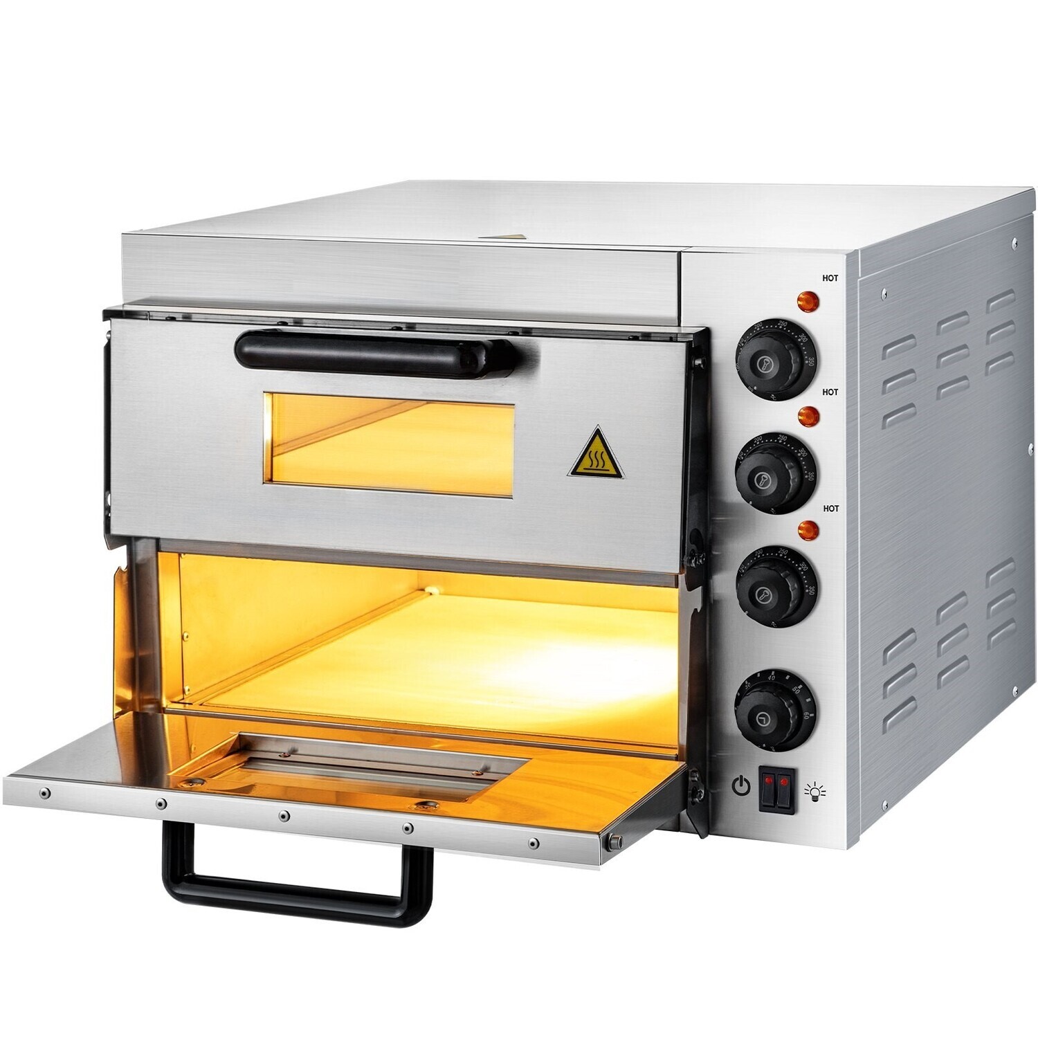 Professioneller Pizzaofen Pizza Pizzabackofen Doppellagig  50-350 ℃ Steinbackofen  Backofen Brot Kuch Restaurant Foodtruck Bistro