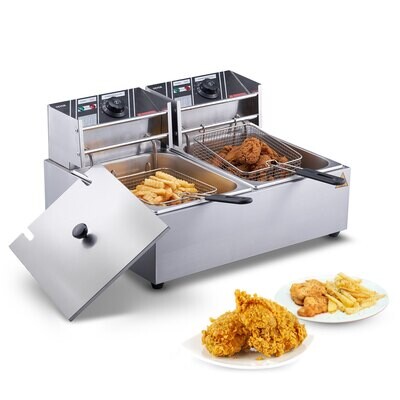 Fritteuse Imbiss Elektro-Fritteuse 12l Restaurant Foodtruck Bistro