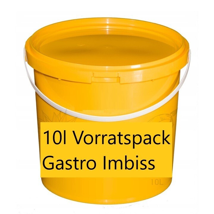 Raffiniertes Sonnenblumenöl Frittieröl Frittierfett 10L Vegetarisch Imbiss Restaurant Foodtruck Bistro