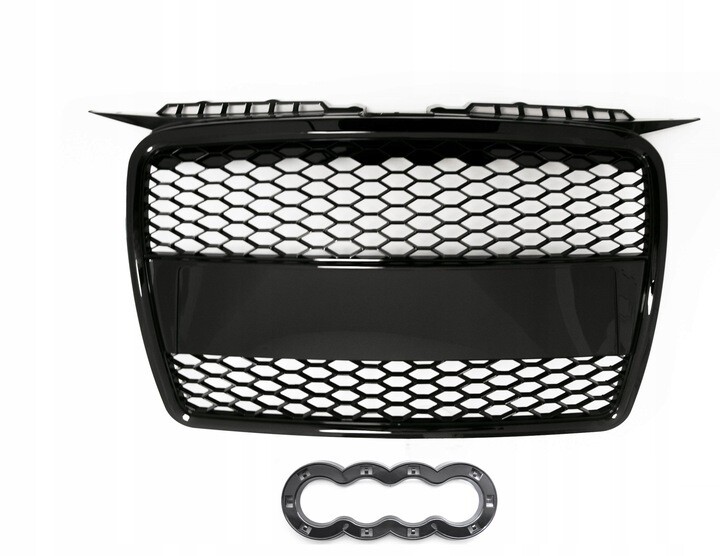AUDI A3 8P 03-08 GRILL RS LOOK BLACK Edition komplett Set S-line
