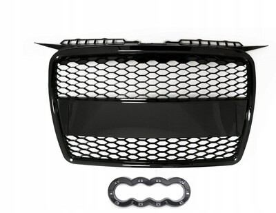AUDI A3 8P 03-08 GRILL RS LOOK BLACK Edition komplett Set S-line AUDI A3 8P 03-08 GRILL RS LOOK BLACK Edition komplett Set S-line
