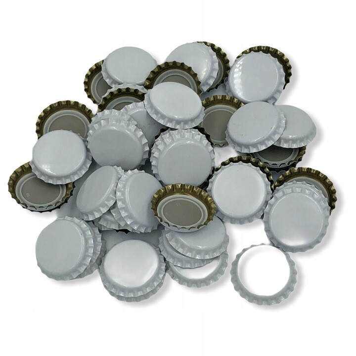Kronkorken Bier Deckel Wein 26mm stark WEISS 50 Stück Kronkorken Bier Deckel Wein 26mm stark WEISS 50 Stück