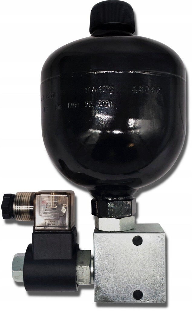 Hydrospeicher 0,5L SPEICHER NC-VENTIL 12 VDC HYDRAULISCHER STOßDÄMPFER Landmaschinen Baumaschinen