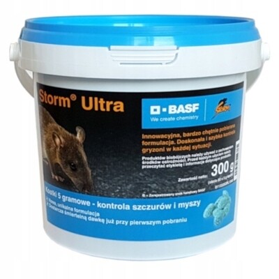 BASF Storm Ultra 3kg Rattenköder Mäuse Ratten Köder Bekämpfung Rattengift Hochwirksam