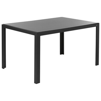 Alu Gartentisch mit Wendetischplatte schwarz