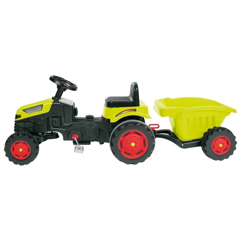 Kinder Trettraktor inkl. Anhänger mit Hupe Kinder Trettraktor inkl. Anhänger mit Hupe