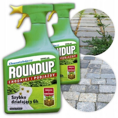 1l fertig gemischt Roundup Al Hobby Herbizid für Gehwege und Einfahrten