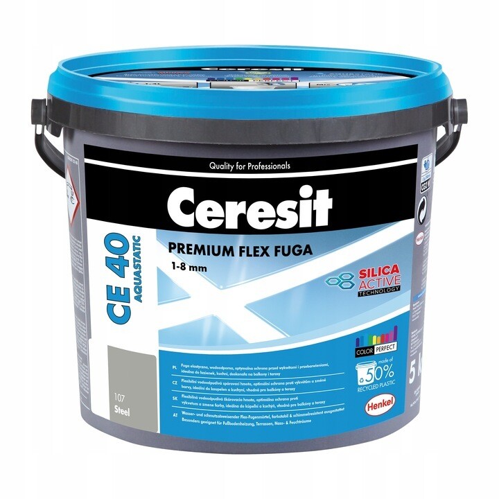 Ceresit CE 40 flexibler Fugenmörtel 5 kg  Steel