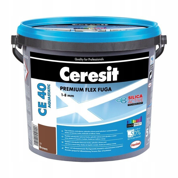 Ceresit CE 40 flexibler Fugenmörtel 5 kg Braun 59 Ceresit CE 40 flexibler Fugenmörtel 5 kg Braun 59