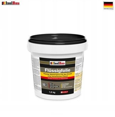 IsolBau FLEXIBLE FLÜSSIGFOLIEN-BAD-ISOLIERUNG 1,5kg IsolBau FLEXIBLE FLÜSSIGFOLIEN-BAD-ISOLIERUNG 1,5kg