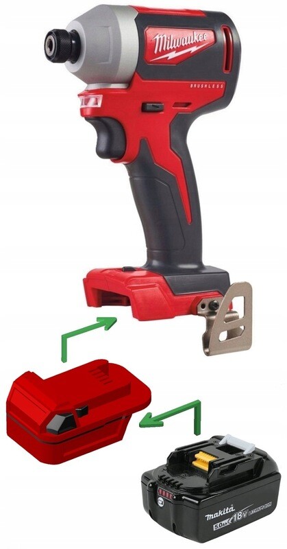 #NEU# Adapter 18-V-Akku der Makita LXT-Serie auf Milwaukee M18 18V Elektrowerkzeugen