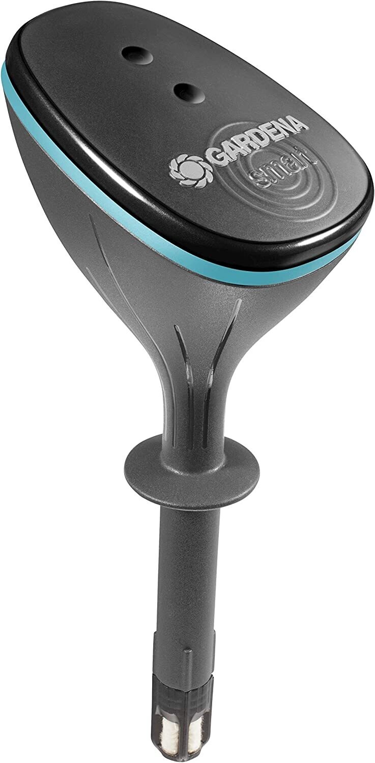 Gardena smart Sensor: misst Bodenfeuchte, Lichtstärke, Außentemperatur per smart App für iOS und Android, kann in die Bewässerungssteuerung integriert werden (19030-20)