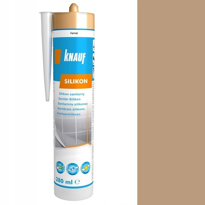 10x  Sanitärsilikon KNAUF Karamell 280ml