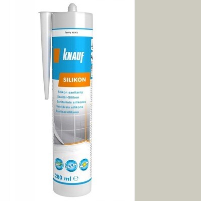 Sanitärsilikon KNAUF hellgrau 280ml Sanitärsilikon KNAUF hellgrau 280ml