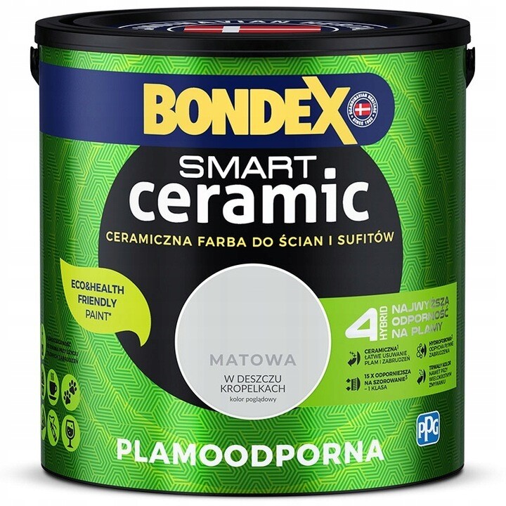 Bondex Keramik-Wandfarbe 2,5 l Tropfenregen matt grau
