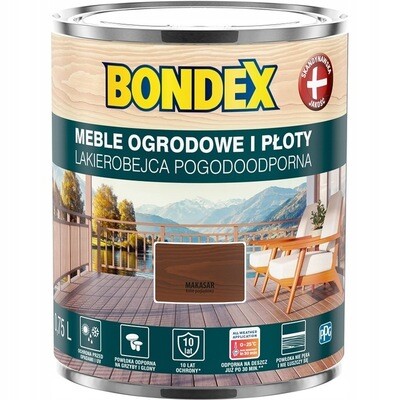 Bondex Lackbeize Wetterbeständiges Beize Holzfarbe Makronen 0,75 l
