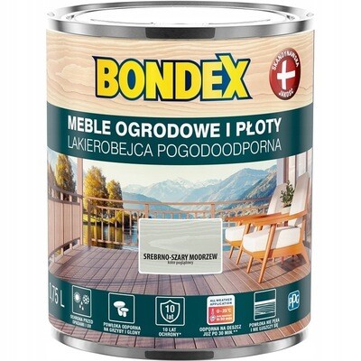 Bondex Lackbeize Wetterbeständiges Beize Holzfarbe silbergrau Lärche 0,75 l