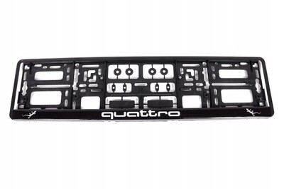 2x ORIGINAL Kennzeichenhalter für Audi Quattro Geko UV-Druck witterungsbeständig 2x ORIGINAL Kennzeichenhalter für Audi Quattro Geko UV-Druck witterungsbeständig