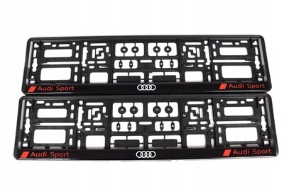 2x ORIGINAL Kennzeichenhalter für Audi Sport UV-Druck witterungsbeständig 2x ORIGINAL Kennzeichenhalter für Audi Sport UV-Druck witterungsbeständig