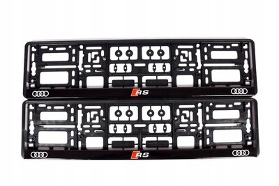 2x ORIGINAL Kennzeichenhalter für Audi RS UV-Druck witterungsbeständig 2x ORIGINAL Kennzeichenhalter für Audi RS UV-Druck witterungsbeständig