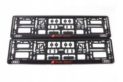 2x ORIGINAL Kennzeichenhalter für Audi Sport UV-Druck witterungsbeständig 2x ORIGINAL Kennzeichenhalter für Audi Sport UV-Druck witterungsbeständig