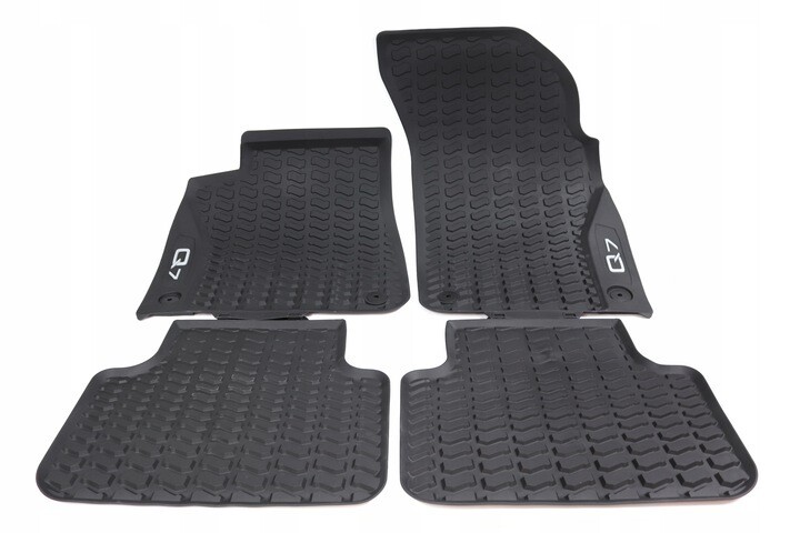 Original AUDI Q7 Fussmatten GUMMIMATTEN VORNE & Hinten 4M1061221C041