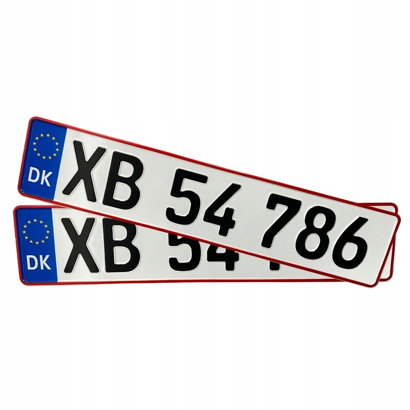 Autokennzeichen KFZ Kennzeichen für Sammler oder Showzwecke original geprägt Dänemark Autokennzeichen KFZ Kennzeichen für Sammler oder Showzwecke original geprägt Dänemark