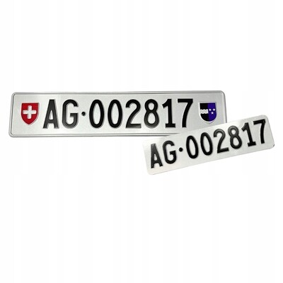 Autokennzeichen KFZ Kennzeichen für Sammler oder Showzwecke original geprägt Schweiz