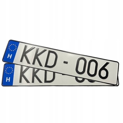 Autokennzeichen KFZ Kennzeichen für Sammler oder Showzwecke original geprägt Ungarn