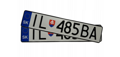 Autokennzeichen KFZ Kennzeichen für Sammler oder Showzwecke original geprägt Slowakei