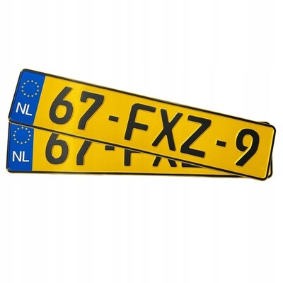 Autokennzeichen KFZ Kennzeichen für Sammler oder Showzwecke original geprägt Holland Niederland
