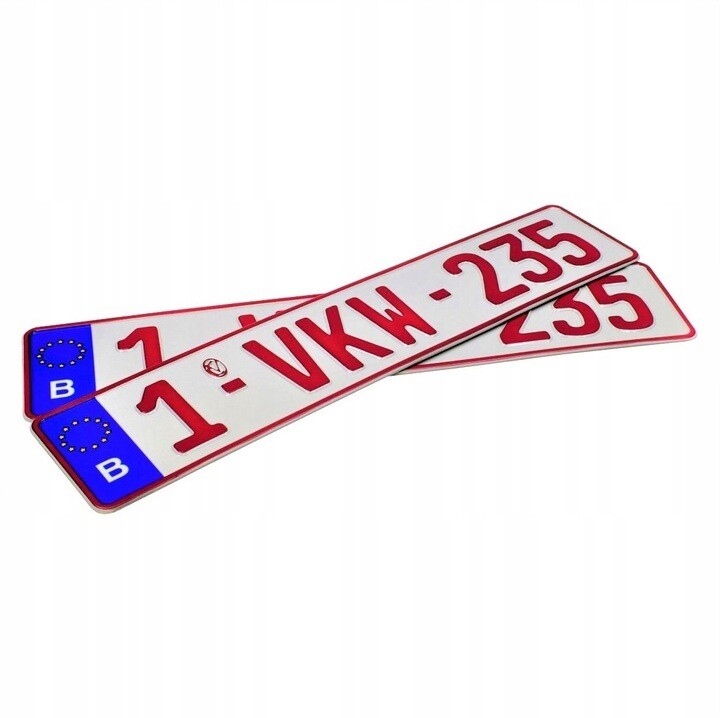 Autokennzeichen KFZ Kennzeichen für Sammler oder Showzwecke original geprägt Belgien Nummernschild