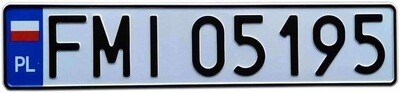 Autokennzeichen KFZ Kennzeichen für Sammler oder Showzwecke original geprägt Polen