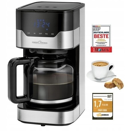 Profi Cook Filterkaffeemaschine 1,5 l mit Touchdisplay Kaffeemaschine Profi Cook Filterkaffeemaschine 1,5 l mit Touchdisplay Kaffeemaschine