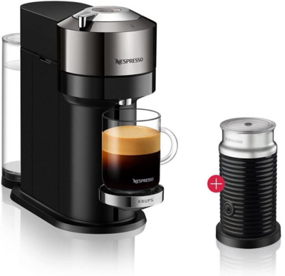 Krups Nespresso Vertuo Kaffeekapselmaschine + Aeroccino3 Milchaufschäumer