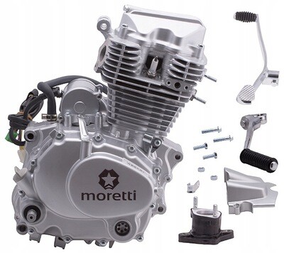 Vertikaler Moretti Motor 162FMJ, 150 ccm 4T, 5 Gänge