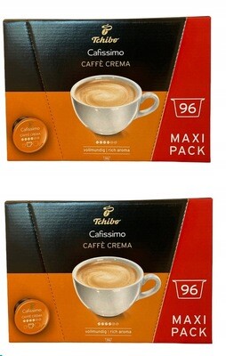 Tchibo Cafissimo Caffè Crema vollmundig Kapseln 2x 96 Stück 192 Kapseln im Set