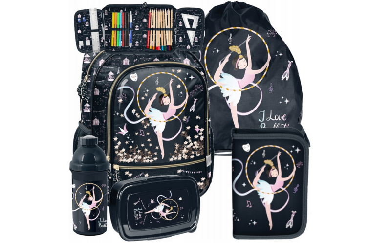 Schulranzen Rucksack Tornister Schultasche BALLET XXXL Starter Set Schulranzen Rucksack Tornister Schultasche BALLET XXXL Starter Set