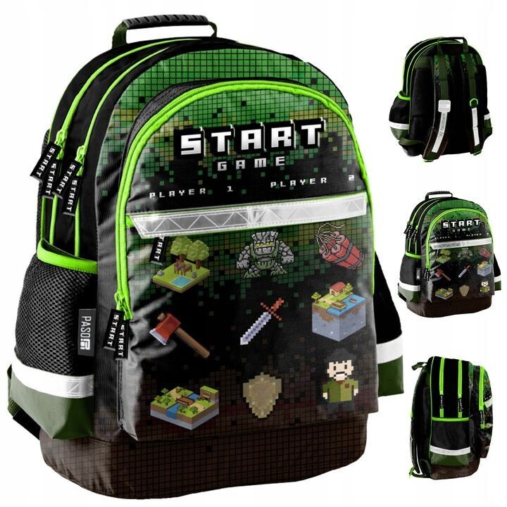 Schulranzen Rucksack Tornister Schultasche Pixel Minecraft 3 Schulranzen Rucksack Tornister Schultasche Pixel Minecraft 3