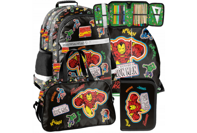 Schulranzen Rucksack Tornister Schultasche Superheld XXXL Starter Set Schulranzen Rucksack Tornister Schultasche Superheld XXXL Starter Set