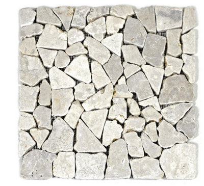 1x Fliesenmatte Mosaikfliesen Marmor Naturstein creme 30 x 30 cm 1x Fliesenmatte Mosaikfliesen Marmor Naturstein creme 30 x 30 cm